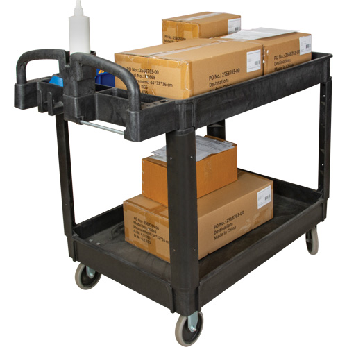 Chariot utilitaire, 2 tiers, 25-5/8" x 33-1/2" x 43-3/4", Capacit&eacute; 550 lb Distribution Industrielle GC