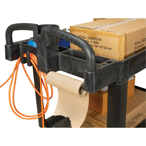 Chariot utilitaire, 2 tiers, 25-5/8" x 33-1/2" x 43-3/4", Capacit&eacute; 550 lb Distribution Industrielle GC