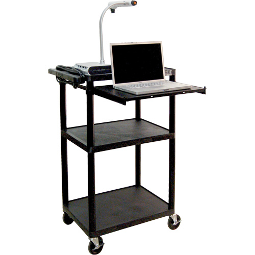 Chariot utilitaire &eacute;lectrique, 3 tiers, 24" x 42" x 18", Capacit&eacute; 300 lb Distribution Industrielle GC