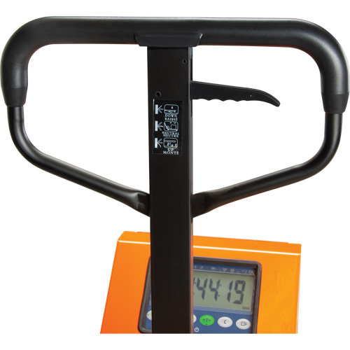 Digital Scale Pallet Truck, 44.5" L x 27.75" W, 4400 lbs. Cap. Distribution Industrielle GC