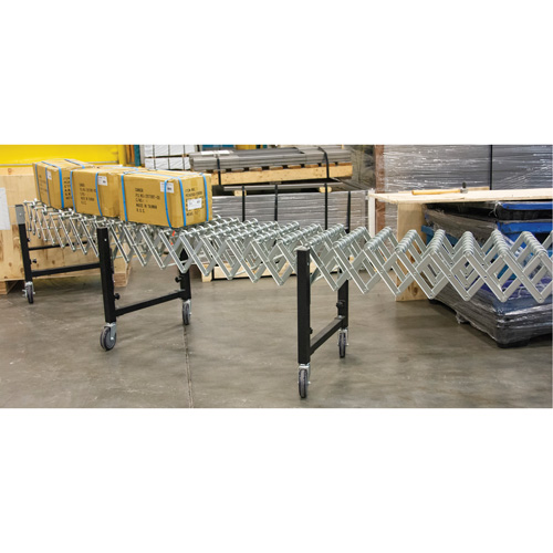 Expandable Conveyor, 18" W x 12' L, 200 lbs. per lin. ft. Capacity Distribution Industrielle GC