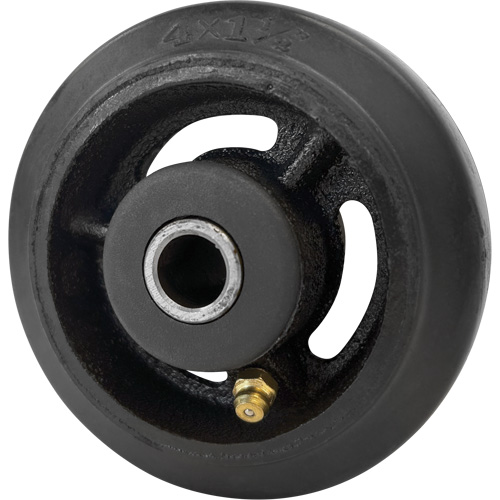 Roue en caoutchouc moul&eacute;, 4" (102 mm) dia. x 1-1/2" (38 mm) la, Capacit&eacute; de 350 lb (158 kg) Distribution Industrielle GC
