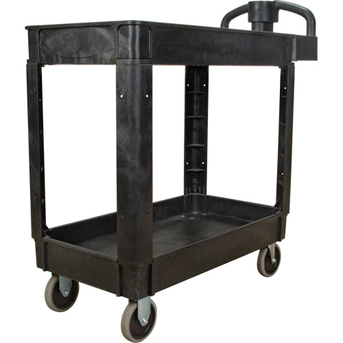 Chariot utilitaire, 2 tiers, 17-1/8" x 33-1/2" x 37-5/8", Capacit&eacute; 550 lb Distribution Industrielle GC