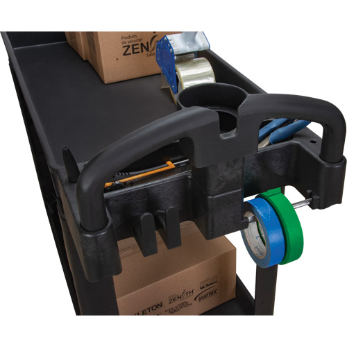 Chariot utilitaire, 2 tiers, 17-1/8" x 33-1/2" x 37-5/8", Capacit&eacute; 550 lb Distribution Industrielle GC