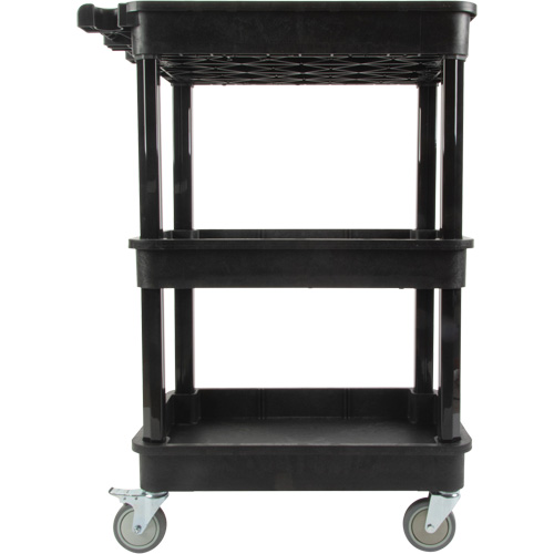 Chariot utilitaire avec tablette &agrave; bordure profonde, 3 tiers, 19" x 39-1/2" x 28-1/4", Capacit&eacute; 330 lb Distribution Industrielle GC