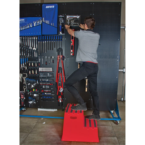 Escabeau industriel, 2 marches, 26" x 22-7/16" x Hauteur 19-11/16" Distribution Industrielle GC