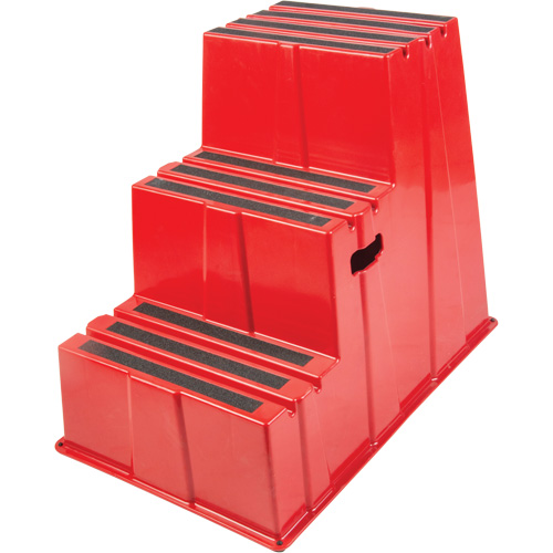 Escabeau industriel, 3 marches, 34-13/16" x 22-7/16" x Hauteur 28-1/2" Distribution Industrielle GC