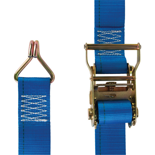 Tendeur d'arrimage utilitaire robuste, Crochet en J, 2" la x 20' lo, Charge d'utilisation 500 lb (227 kg) Distribution Industrielle GC