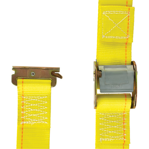 Tendeur d'arrimage utilitaire robuste, Boucle &agrave; came, 2" la x 12' lo, Charge d'utilisation 835 lb (379 kg) Distribution Industrielle GC