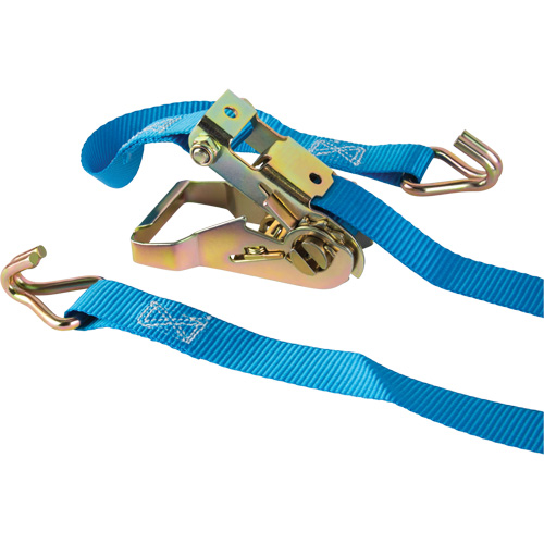 Tendeur d'arrimage &agrave; cliquet, Crochet en J, 16' , 1" , Charge d'utilisation max. 835 lb (379 kg) Distribution Industrielle GC
