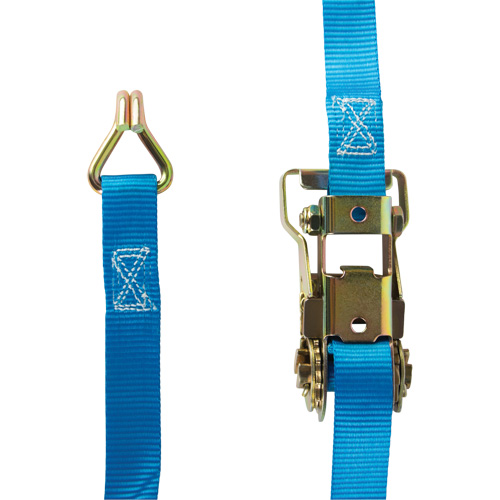 Tendeur d'arrimage &agrave; cliquet, Crochet en J, 16' , 1" , Charge d'utilisation max. 835 lb (379 kg) Distribution Industrielle GC