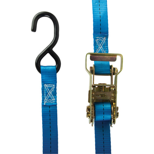 Tendeur d'arrimage &agrave; cliquet, Crochet en J, 15' , 1" , Charge d'utilisation max. 500 lb (227 kg) Distribution Industrielle GC