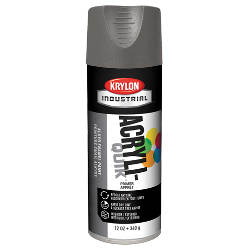 Laque industrielle Acryli-Quik, Gris, Tr&egrave;s mat, 12 oz, Canette a&eacute;rosol Distribution Industrielle GC
