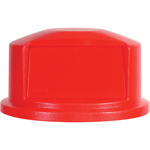 Couvercles ronds Brute, Couvercle bomb&eacute;, Plastique/Poly&eacute;thyl&egrave;ne, Convient aux contenants 22" dia. Distribution Industrielle GC