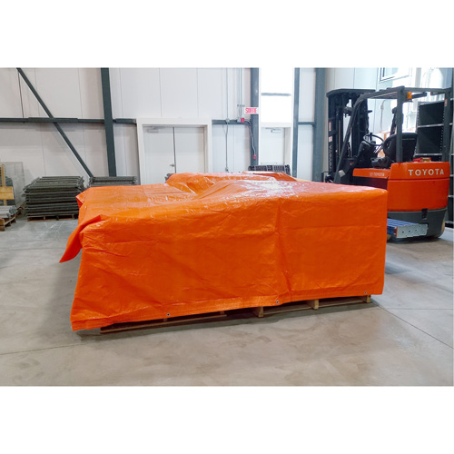B&acirc;ches isol&eacute;es, Poly&eacute;thyl&egrave;ne, Orange, 20' x 12' x 8 mils Distribution Industrielle GC
