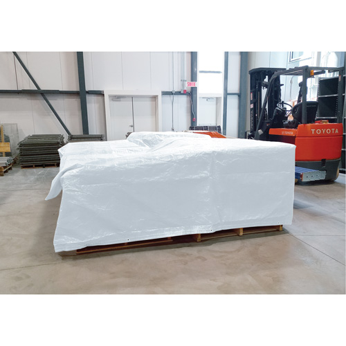 B&acirc;che isol&eacute;e, Poly&eacute;thyl&egrave;ne, Blanc, 20' x 12' x 8 mils Distribution Industrielle GC