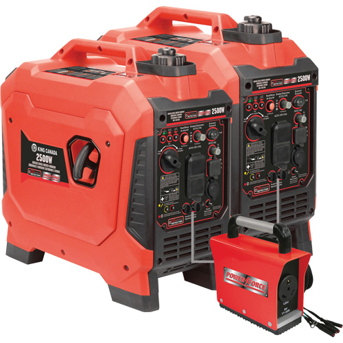 G&eacute;n&eacute;ratrice &agrave; onduleur, Surtension 2500 W, Nominale 1800 W, R&eacute;servoir 4,2 L Distribution Industrielle GC