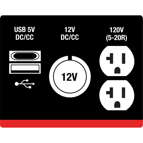 G&eacute;n&eacute;ratrice &agrave; onduleur, Surtension 2500 W, Nominale 1800 W, R&eacute;servoir 4,2 L Distribution Industrielle GC