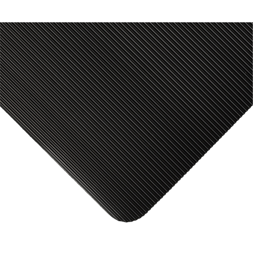 Tapis standard no 381, Ergonomique, 3' x 105' x 1/8", Noir Distribution Industrielle GC