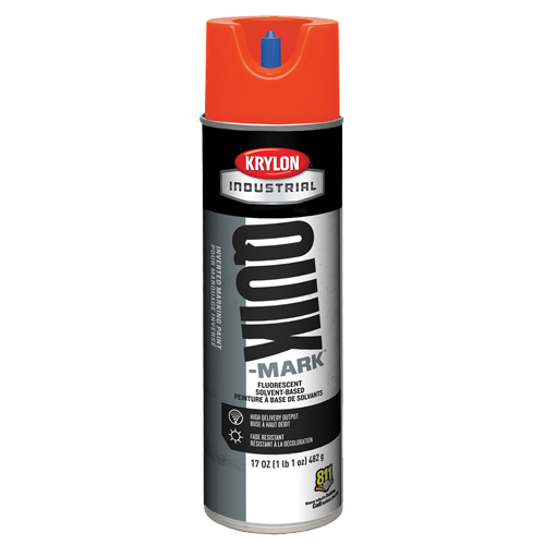 Peinture de marquage industrielle invers&eacute;e &agrave; base de solvant Quik-Mark, 17 oz, Canette a&eacute;rosol Distribution Industrielle GC