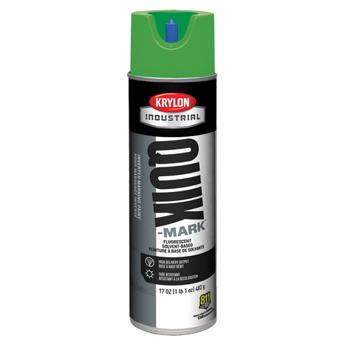 Peinture de marquage industrielle invers&eacute;e &agrave; base de solvant Quik-Mark, 17 oz, Canette a&eacute;rosol Distribution Industrielle GC