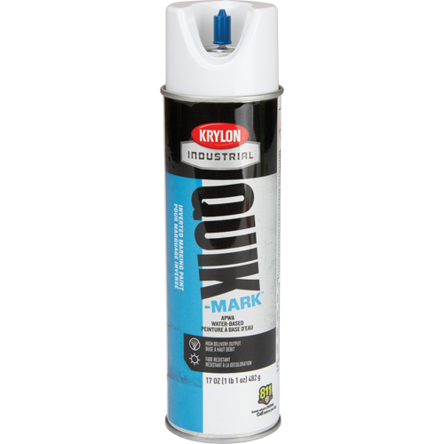 Peinture de marquage industrielle invers&eacute;e &agrave; base d'eau Quik-Mark, 17 oz, Canette a&eacute;rosol Distribution Industrielle GC