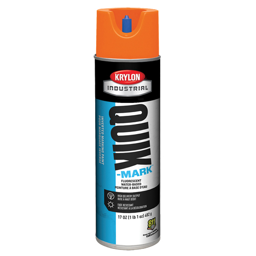 Peinture de marquage industrielle invers&eacute;e &agrave; base d'eau Quik-Mark, 17 oz, Canette a&eacute;rosol Distribution Industrielle GC