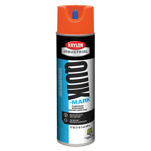 Peinture de marquage industrielle invers&eacute;e &agrave; base d'eau Quik-Mark, 17 oz, Canette a&eacute;rosol Distribution Industrielle GC