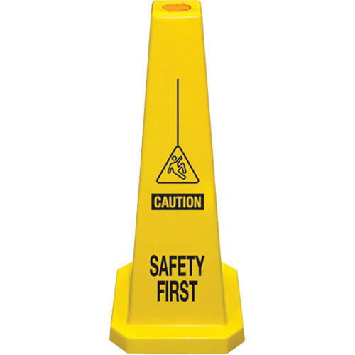 C&ocirc;nes de d&eacute;viation  Safety First , Anglais avec pictogramme Distribution Industrielle GC