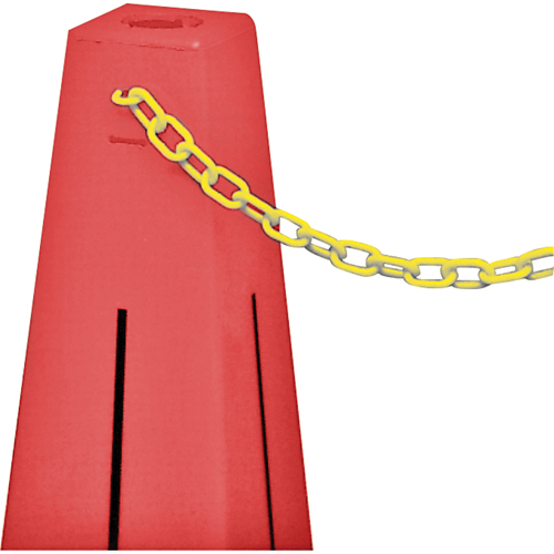 Traffic Cones - Accessories, Yellow, 2" Link, 20' Length Distribution Industrielle GC