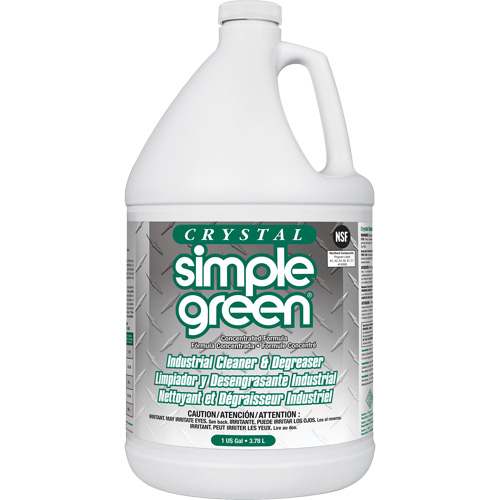 Nettoyant et d&eacute;graissant industriel Crystal Simple Green , 1 gal., Cruche Distribution Industrielle GC