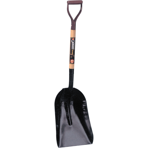 Grain & Coal Scoop Shovel, Wood, Tempered Steel Blade, D-Grip Handle, 27-3/4" Length Distribution Industrielle GC