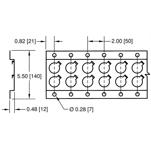 Rails logistiques-Rail horizontal de s&eacute;rie E Distribution Industrielle GC