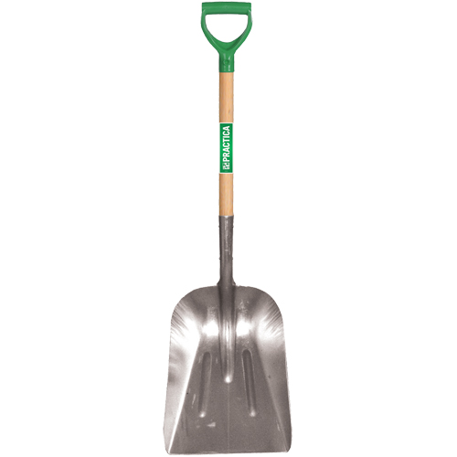 Scoop Shovel, Wood, Aluminum Blade, D-Grip Handle, 29" Length Distribution Industrielle GC