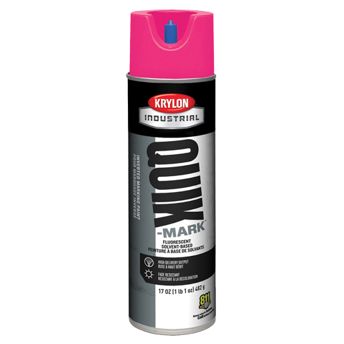 Peinture de marquage industrielle invers&eacute;e &agrave; base de solvant Quik-Mark, 17 oz, Canette a&eacute;rosol Distribution Industrielle GC