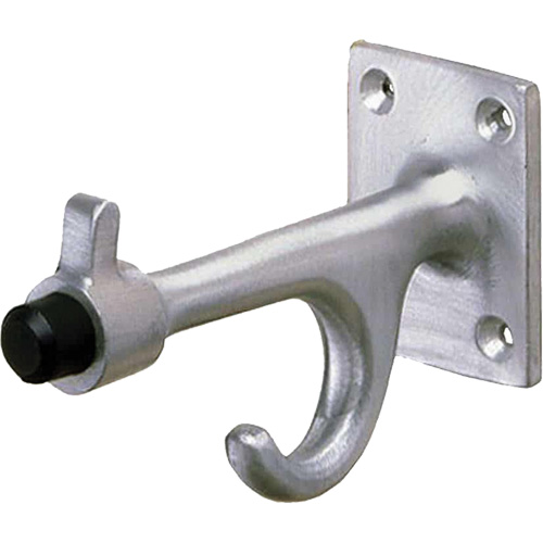 Crochet & butoir, rebord de 1 1/2" la x 2" h, en saillie de 3 3/4" du mur Distribution Industrielle GC