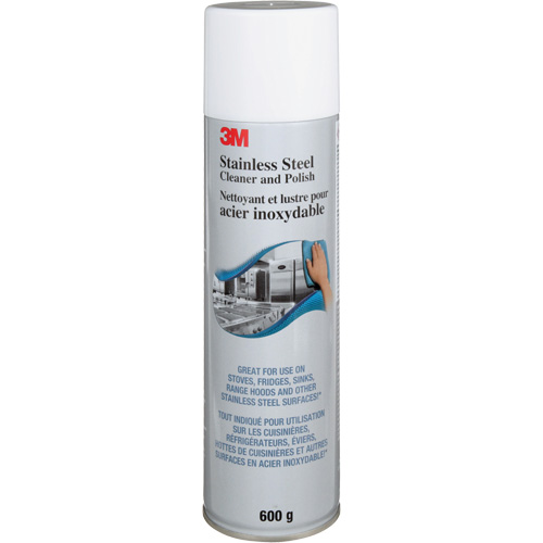 Nettoyant et produit &agrave; polir pour l'acier inoxydable, 21,5 oz., Canette a&eacute;rosol Distribution Industrielle GC