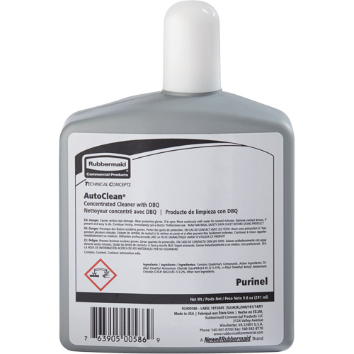 Produit d'entretien pour drain et nettoyeur de cuvette de rechange AutoClean de Purinel, 9,8 oz, Bouteille Distribution Industrielle GC