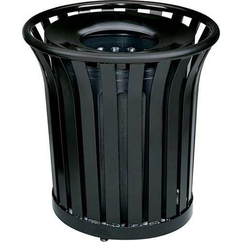 Americana Series Open-Top Waste Receptacle, Steel, 36 US gal. Distribution Industrielle GC