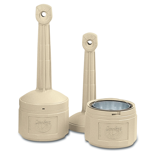 Cendriers Smoker's Cease-Fire, Sur pied, Plastique, Capacit&eacute; 4 gal. US, Hauteur 38-1/2" Distribution Industrielle GC