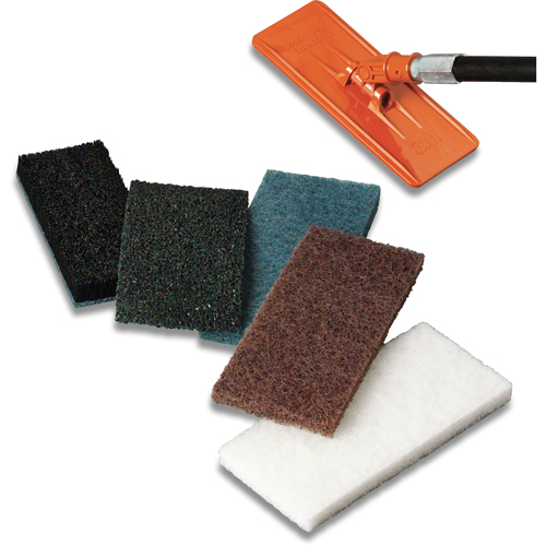 Tampon de r&eacute;curage et de d&eacute;capage Scrub n Strip Doodlebug, 10" lo x 4-6/10" la Distribution Industrielle GC