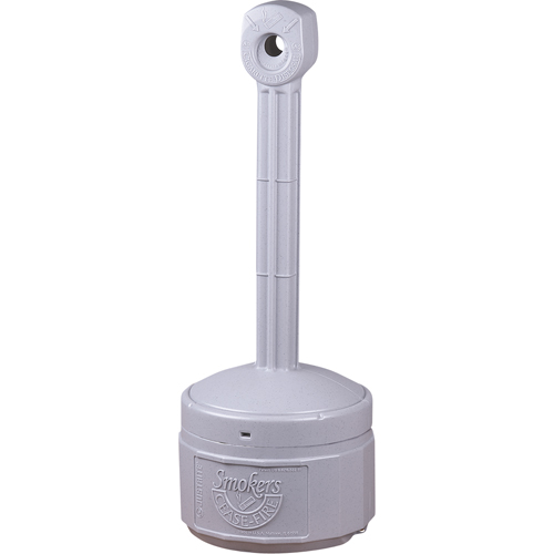 Smokers Cease-Fire&reg; Cigarette Butt Receptacle, Free-Standing, Plastic, 1 US gal. Capacity, 30" Height Distribution Industrielle GC