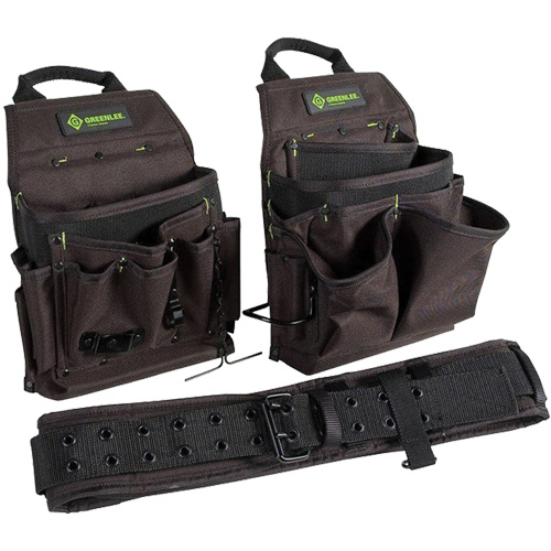 Ceinture porte-outils combin&eacute;e, Polyester, Noir Distribution Industrielle GC