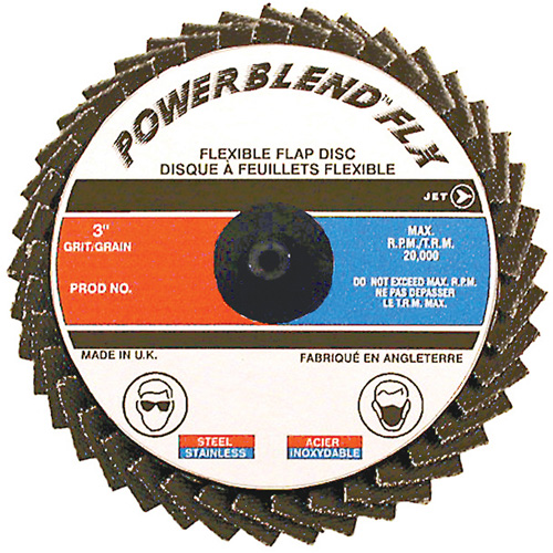 POWERBLEND FLX Roll-on Flap Disc, 2" x Type R, Z40 Grit, Zirconia Alumina Distribution Industrielle GC