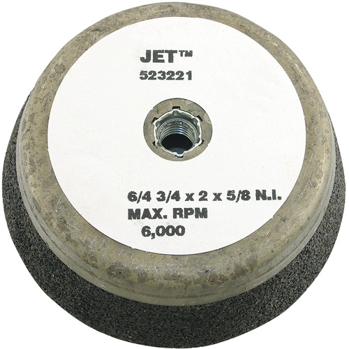 Resin Bond Cup Wheel, 6" x 2", 5/8"-11NC Arbor, Type 11 Distribution Industrielle GC