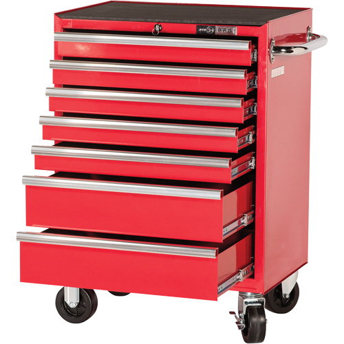 PRC2707 Armoire roulante de s&eacute;rie Pro, 7 tiroirs, 27" la x 16" p x Rouge Distribution Industrielle GC