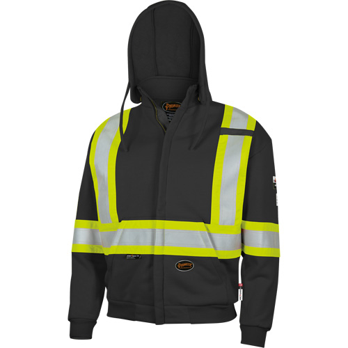 337SF Capuche &agrave; fermeture &eacute;clair ignifug&eacute;e, Hommes, Petit, Noir, 22 cal/cm² Distribution Industrielle GC