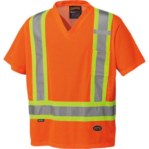 5994 High-Visibility Safety T-Shirt, Polyester, 2X-Large, High Visibility Orange Distribution Industrielle GC