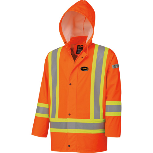 5892 Veste FR imperm&eacute;able haute visibilit&eacute;, 2T-Grand, Orange haute visibilit&eacute; Distribution Industrielle GC