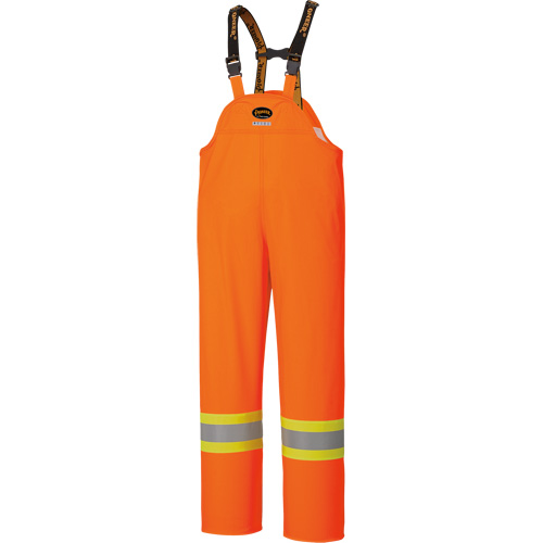 5893 High Visibility Flame Resistant Waterproof Bib Pants, Large, High Visibility Orange Distribution Industrielle GC